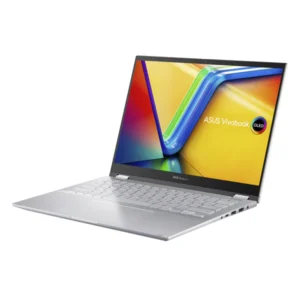 Asus Vivobook S 14 Flip Laptop, AMD Ryzen 5 7530U, 14 Inch, 512GB SSD, 8GB RAM - Cool Silver in left