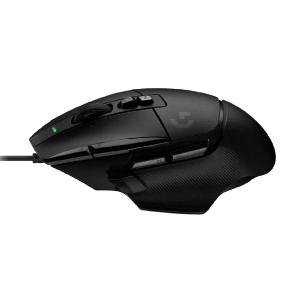 Logitech G502 X Wired Gaming Mouse – Black, from left side