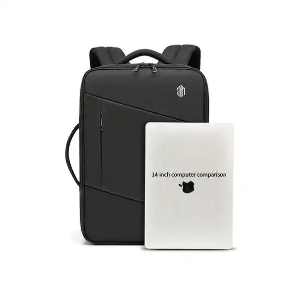 ARCTIC HUNTER B00345 Travel bag for 15.6_ laptop back with USB port Water Resistant - Black 10