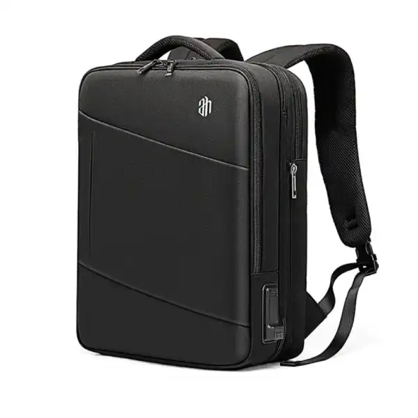 ARCTIC HUNTER B00345 Travel bag for 15.6_ laptop back with USB port Water Resistant - Black 3