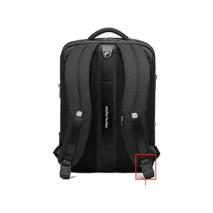 ARCTIC HUNTER B00345 Travel bag for 15.6_ laptop back with USB port Water Resistant - Black 4