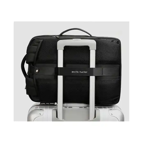 ARCTIC HUNTER B00345 Travel bag for 15.6_ laptop back with USB port Water Resistant - Black 9
