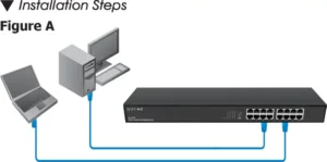AirLive Desktop Switch 16 Ports 10/100 Mbps, Live-E16 - Black banner