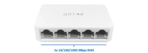 AirLive Desktop Switch 5 Ports 10/100/1000 Mbps, Live-5E - White Specs