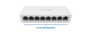 AirLive Desktop Switch 8 Ports 10/100 Mbps, Live-8E - White specs 