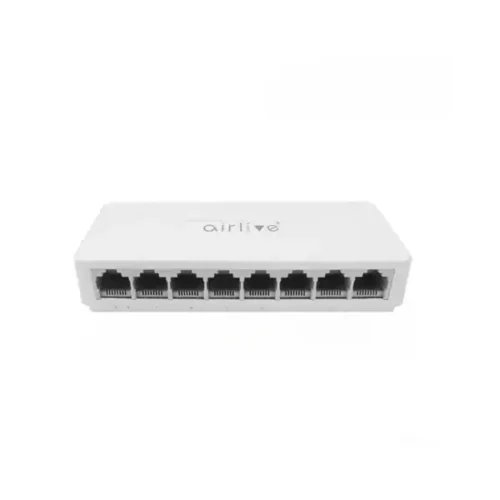 AirLive Desktop Switch 8 Ports 10/100/1000 Mbps ,Live-8GT - White