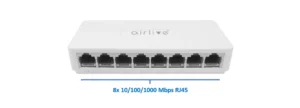 AirLive Desktop Switch 8 Ports 10/100/1000 Mbps - Live-8GT - White Specs
