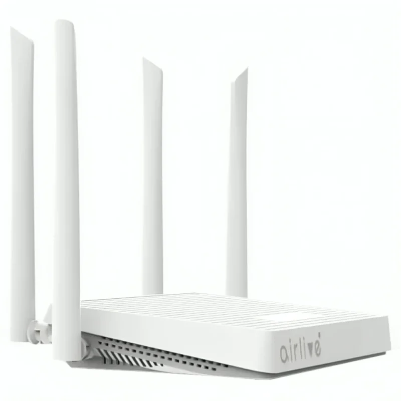 Airlive w6 184qAx Wi-Fi 6 Router From the side