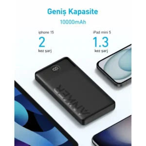 Anker 324 PowerBank (10.000mAh 12W, 2 Ports) - Black3