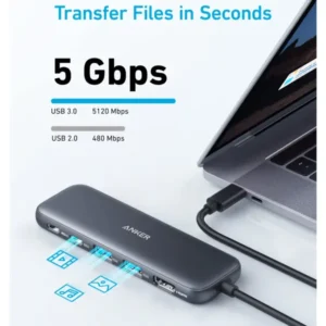 Anker 332 USB-C Hub 5-in-1, A8355H1 5Gbps