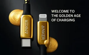 Anker PowerLine+ III USB-C cable with Lightning 6ft - Golden _ A8843HB1 8