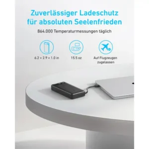 Anker Powercore 20k 20000mAh 87W PowerBank with built-in USB-C Cable & Display - A1383H11 - Black 4