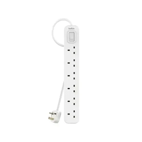 Belkin 6-Socket Power Extension 3m - White from above