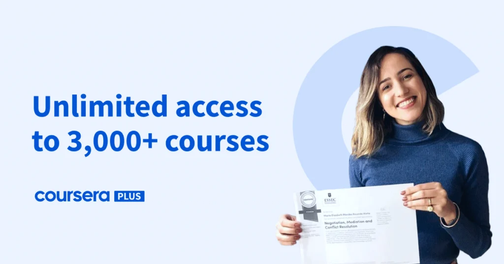 Coursera Plus Activate to your Account for 1 Year or 6 Month Coursera Plus Features