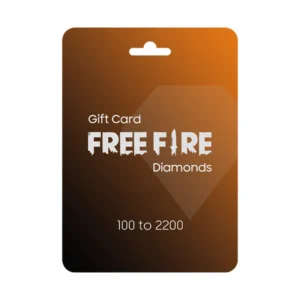 Free Fire Diamonds Top Up Gift Card - (100 to 2200 Diamonds)