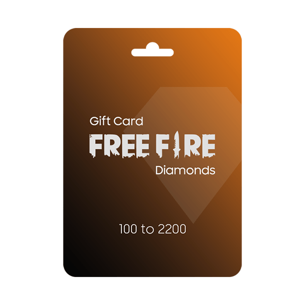 Free Fire Diamonds Top Up Gift Card - (100 to 2200 Diamonds)