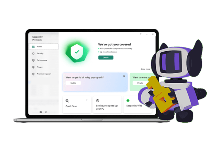 Kaspersky Premium with one robot