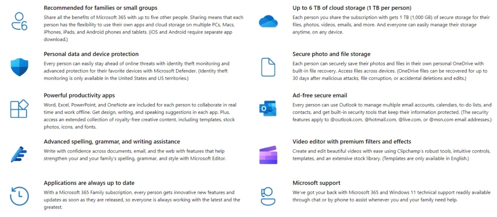 Key Advantage For Microsoft 365 Family