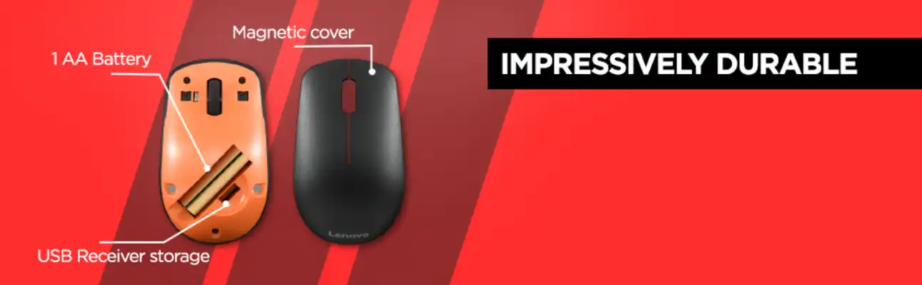 Lenovo 400 Wireless Mouse, GY50R91293 - Black 13