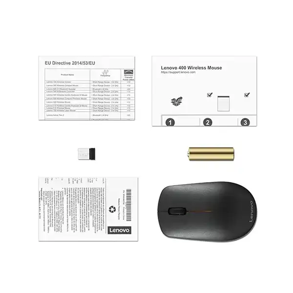 Lenovo 400 Wireless Mouse, GY50R91293 - Black 8