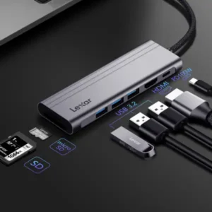 Lexar H31 7-in-1 USB-C Hub (HDMI 2.0, SD & microSD 4