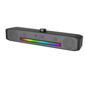 Meetion MT-SP1001 RGB Strip Desktop Speakers - Black from right