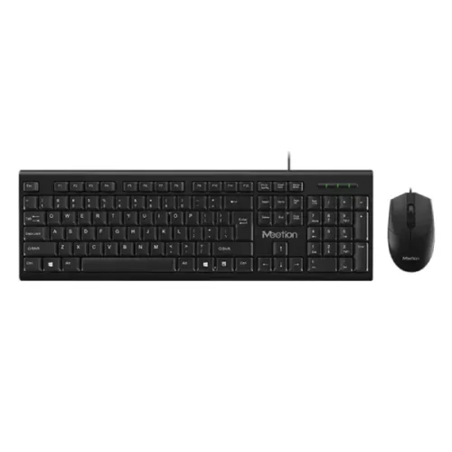 Meetion MT-C100 Computer Keyboard And Mouse Manufacturer USB Combo - Black from above