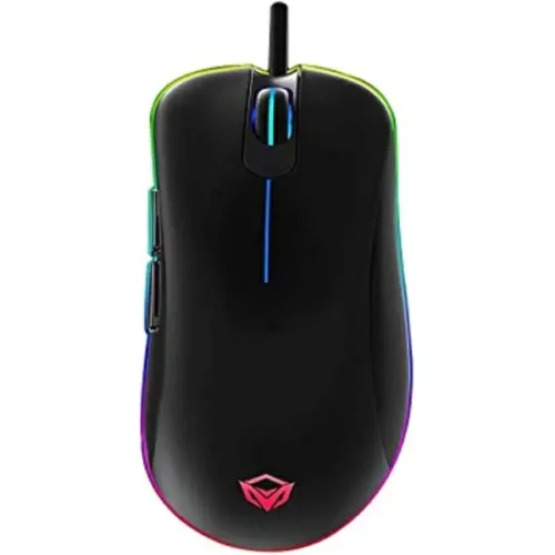 Meetion MT-GM19_2023 RGB Backlight Wired Gaming Mouse - Black from above