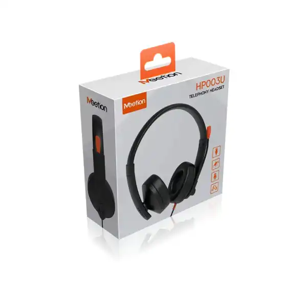 Meetion MT-HP003U Telephony Headset - Black 8