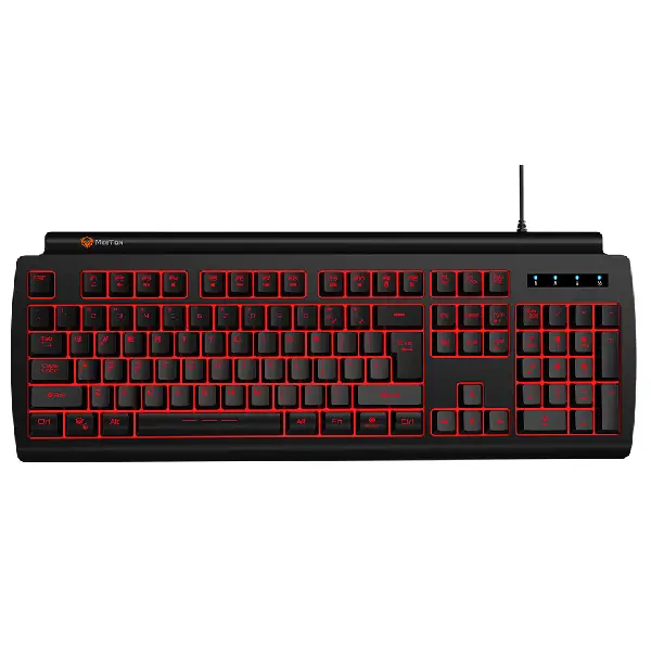 Meetion MT-K9000 USB Backlit Gaming Keyboard - Black from above