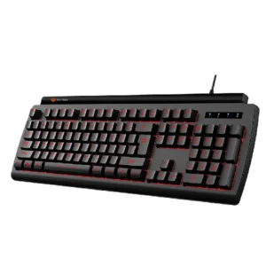 Meetion MT-K9000 USB Backlit Gaming Keyboard - Black from angle