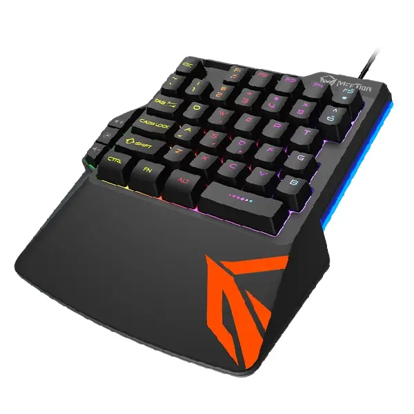 Meetion MT-KB015 One Handed Gaming Keyboard - Black from angle 2