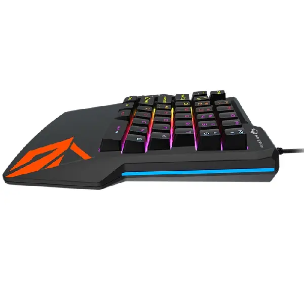 Meetion MT-KB015 One Handed Gaming Keyboard - Black from right side