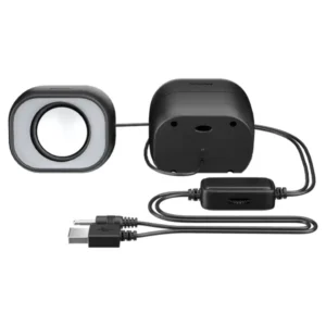 Meetion MT- SP2010 Wired Speaker 3.5mm+USB - Black from angle