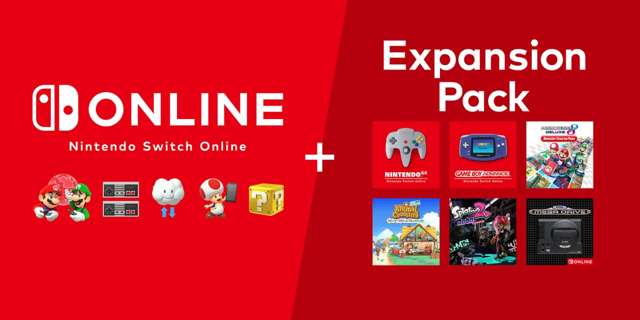 Nintendo Switch Online + Expansion Pack 12 Months For your Account Banner