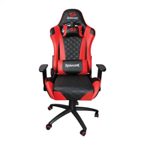 Redragon King Of War C601 Gaming Chair - Red & Black, in front side