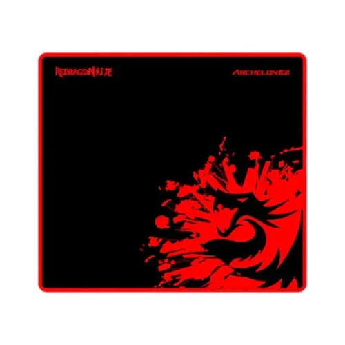 Redragon P001 Archelon Medium Gaming Mouse Pad – Black_Red, from above