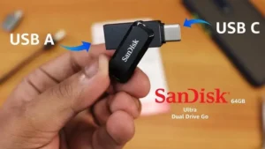 SanDisk 64GB_32GB Ultra Dual Drive GO USB Type-C Flash Drive USB A and USB C