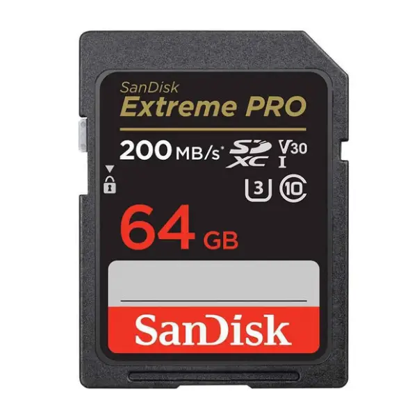 SanDisk Extreme Pro 512GB_256GB_128GB_64GB Memory Card (200 MB_s), SDSDXXU-064G-GN4IN