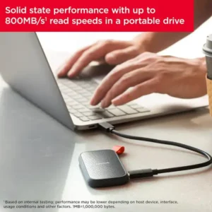 SanDisk Extreme Portable SSD 1TB / 2TB 800 MB/s – Black SDSSDE30-1TOO-G26 , SDSSDE30-2TOO-G26