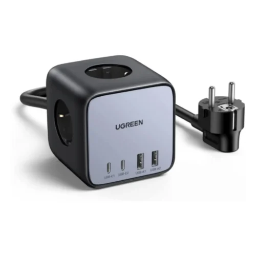 Ugreen 65W USB-C GaN Charging Station-7 Ports Desktop Charger, CD268 - Black