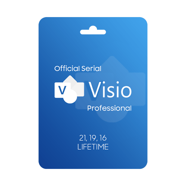 Visio Professional Lifetime Activation Key for 5PC (2021-2019-2016)