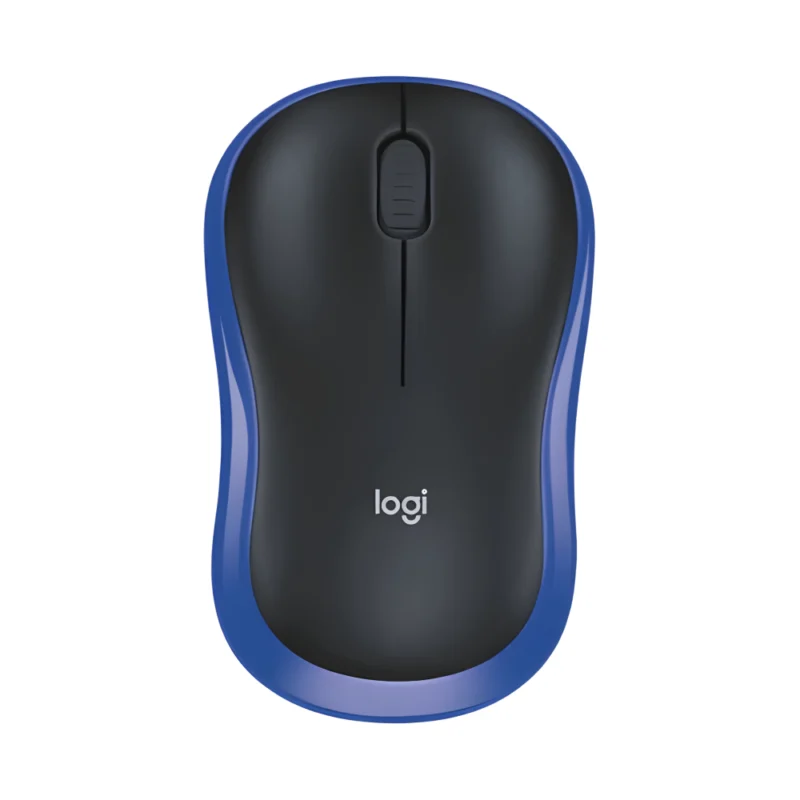 Logitech M186 Wireless Mouse Blue in front