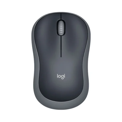 Logitech M186 Wireless Mouse Gray in front