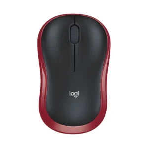 Logitech M186 Wireless Mouse Red in front