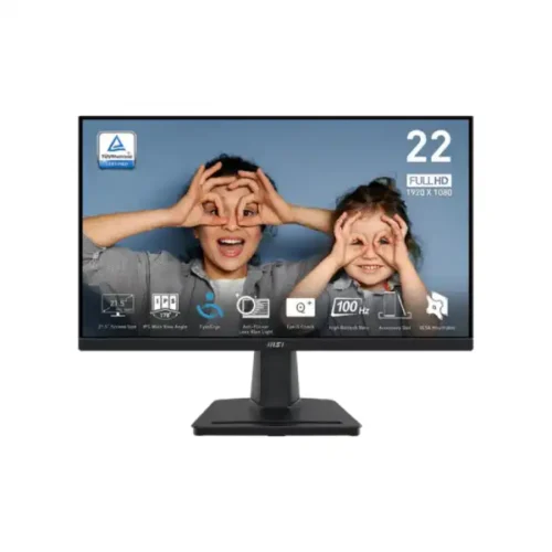 MSI Pro MP225 Eye-care 21.45 inch FHD IPS 100Hz Gaming Monitor - Black 1