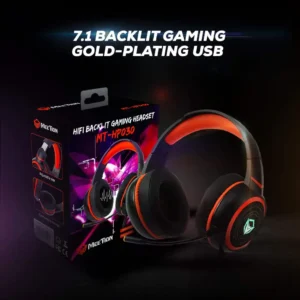 Meetion HP030 Backlit HIFI 7.1 Stereo Wired Gaming Headset - Black 13